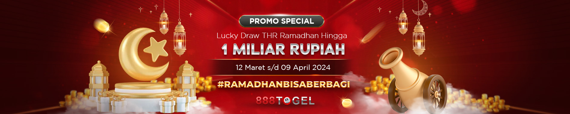 888Togel Promo Special Lucky Draw THR Ramadhan Total Hadiah Hingga 1 Milyar